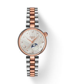 Front view of the watch Tissot D&eacute;sir 29.6mm with shadow