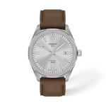 Front view of the watch Tissot PRC 100 Solar 39mm with shadow