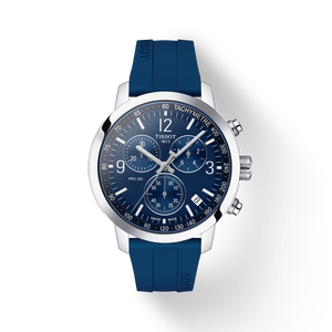 Front view of the watch Tissot PRC 200 系列計時款 with shadow