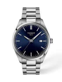 Front view of the watch Tissot PR 100 40mm with shadow