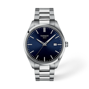 Front view of the watch Tissot PR 100 40mm with shadow