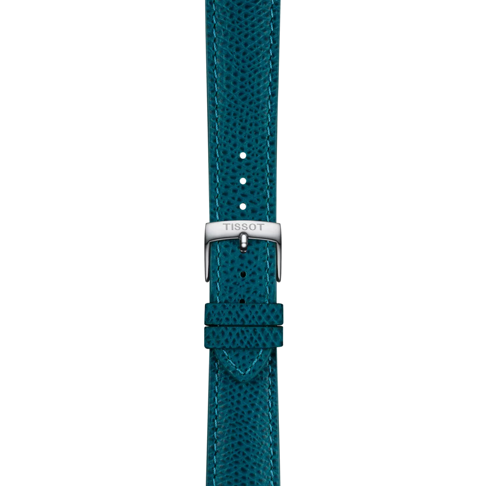 Zoom on Tissot Turkuaz Deri Kayış Boynuz Aralığı 18 mm