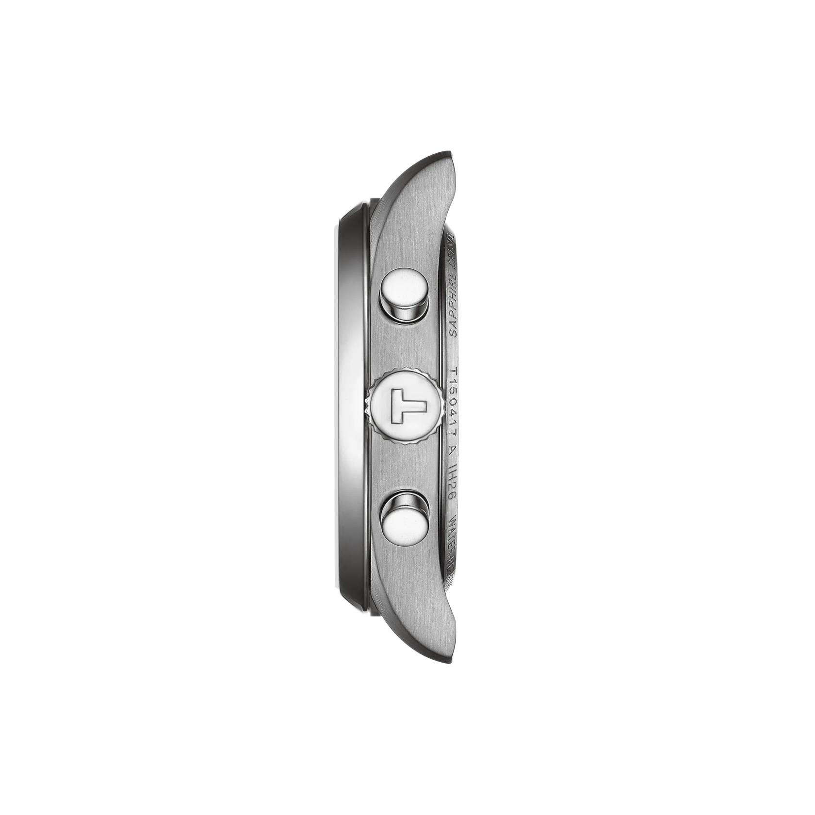 Profile view of the watch case Tissot PR 100 Ice Hockey 2026 40mm