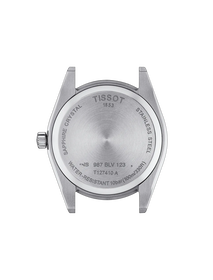 Back view of the watch case Tissot Gentleman 40mm