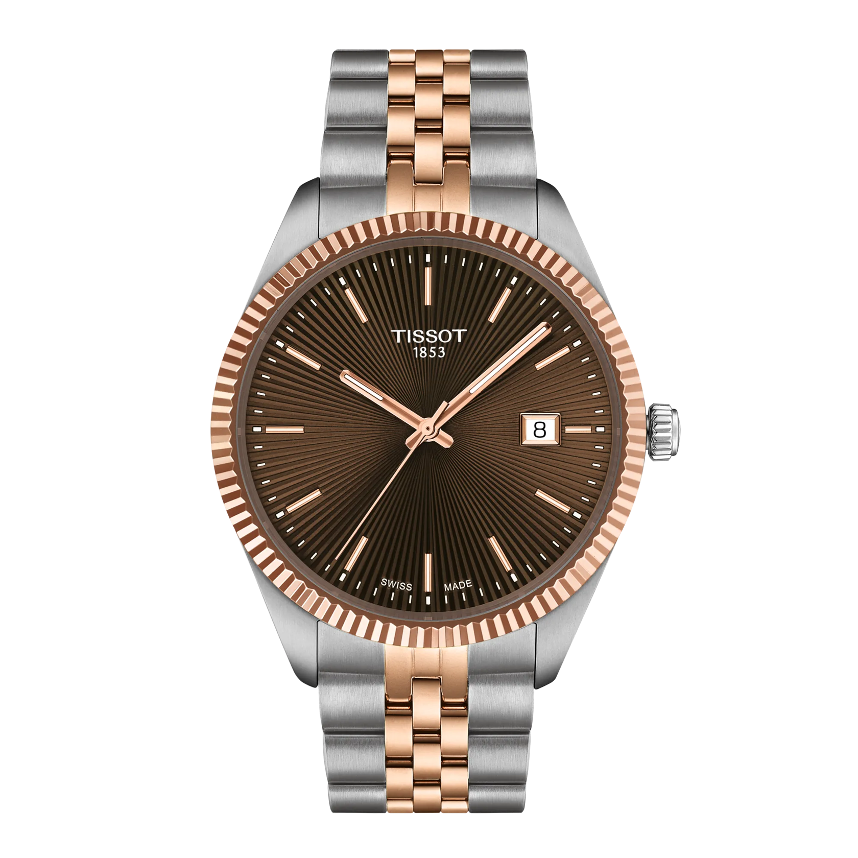 Front view of the watch Tissot Ballade 40mm