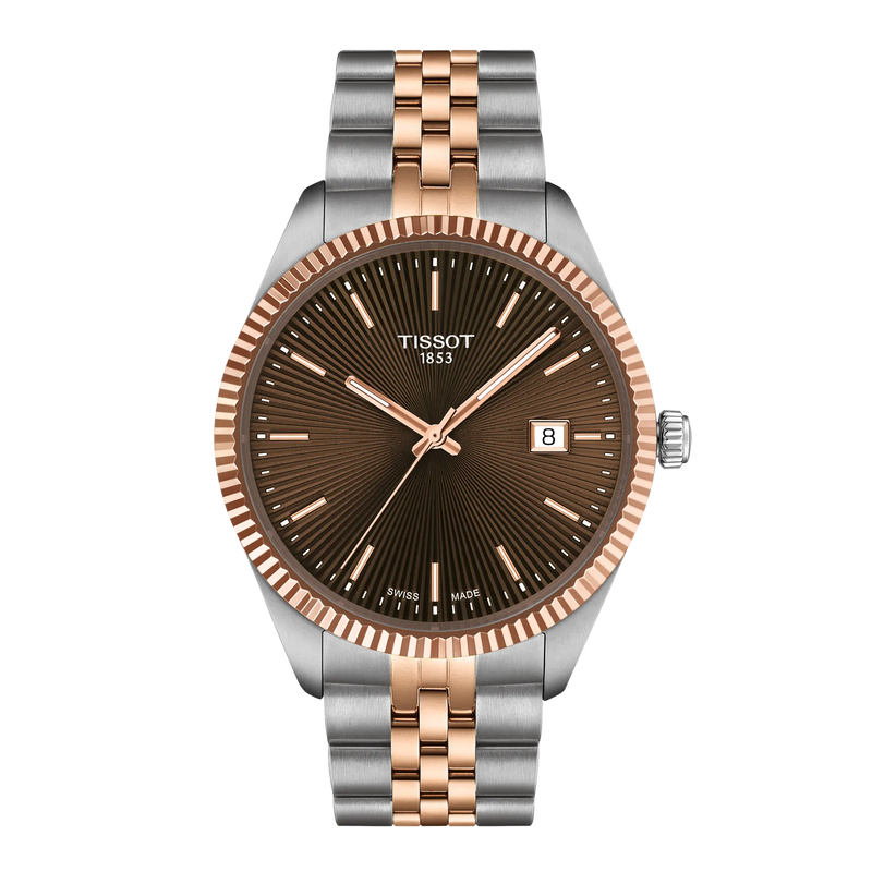 Front view of the watch Tissot Ballade 40mm