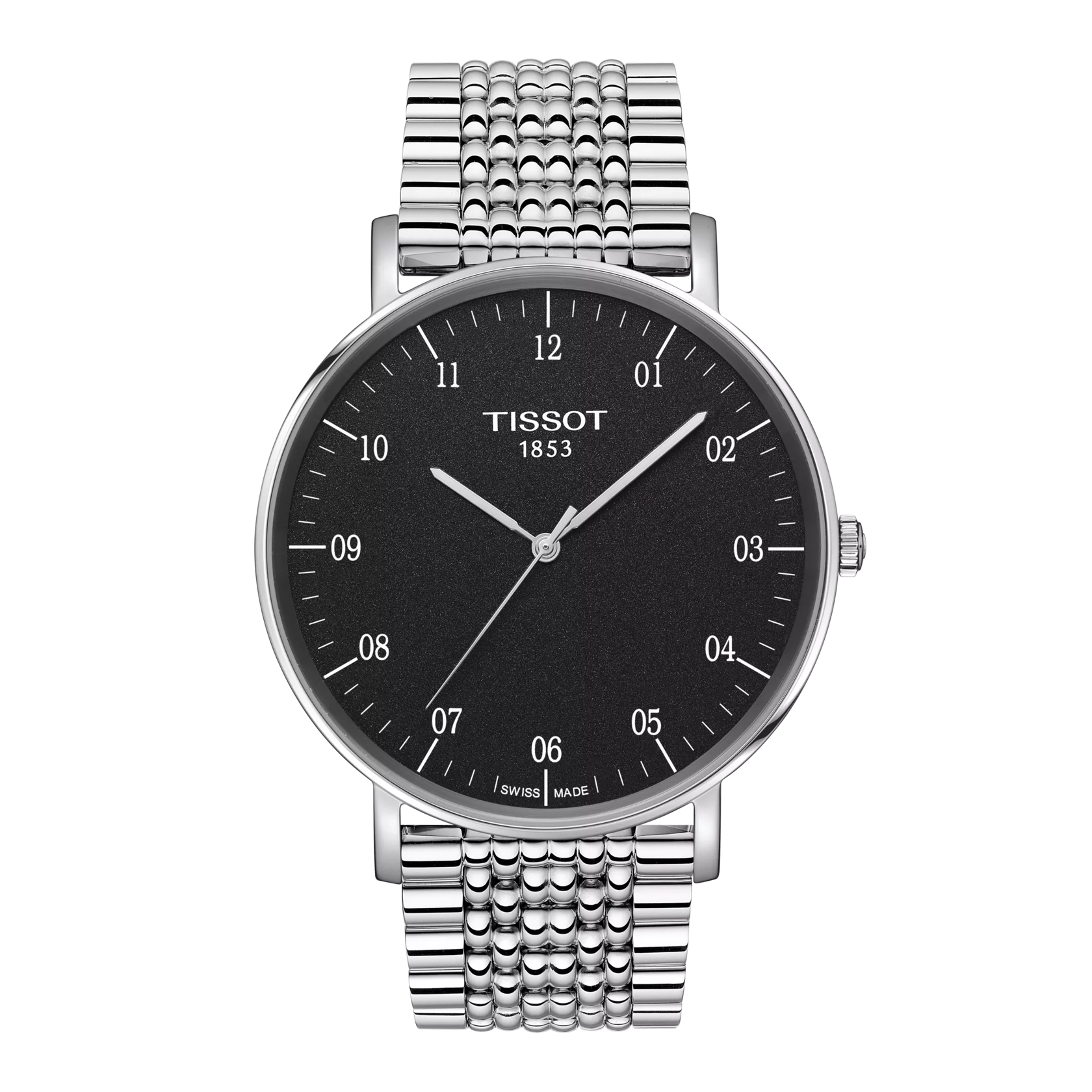 Front view of the watch Tissot Everytime 42mm