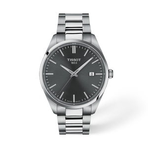Front view of the watch 天梭PR 100系列石英款40mm with shadow