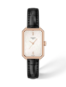 Front view of the watch Tissot SRV 30mm with shadow