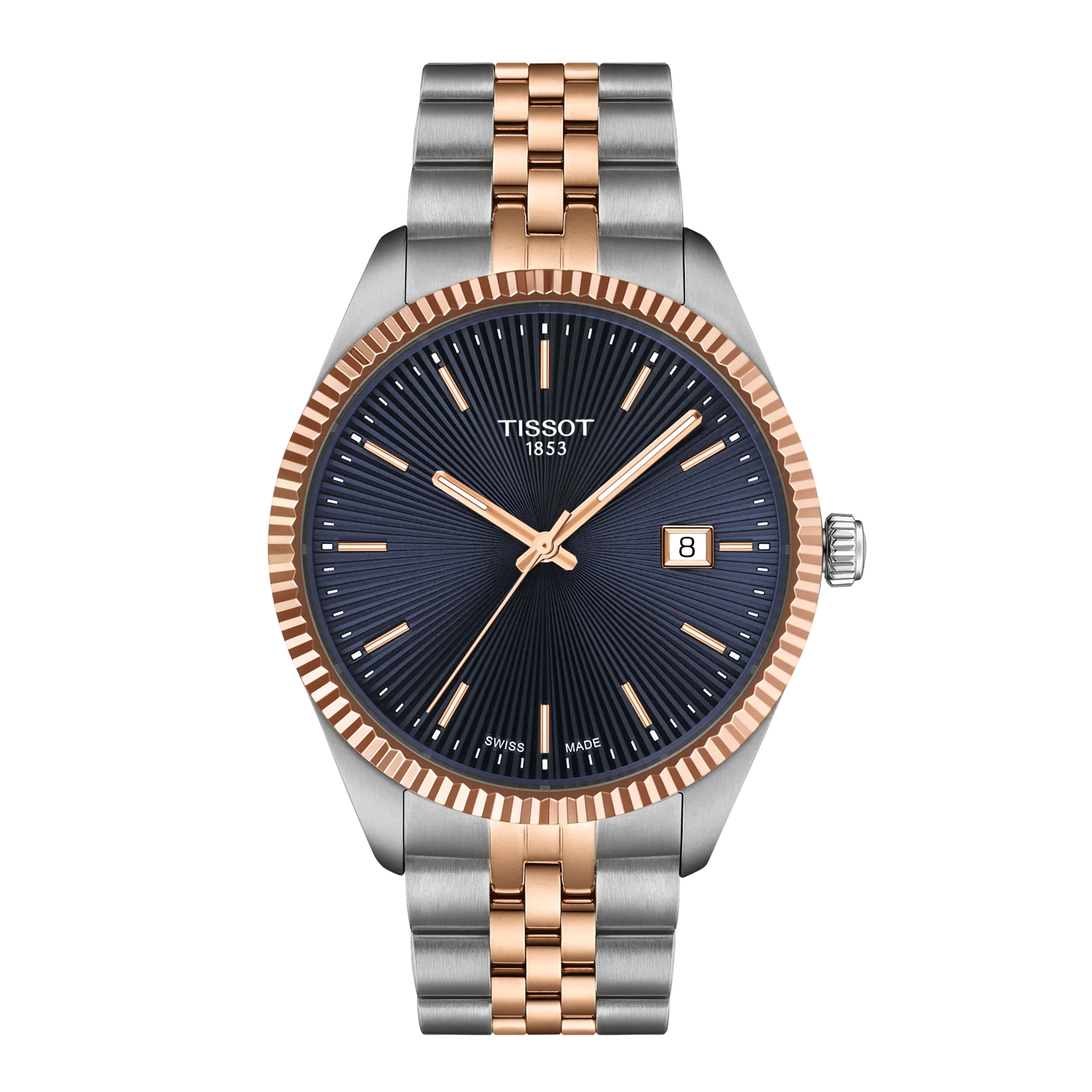 Front view of the watch Tissot Ballade 40mm