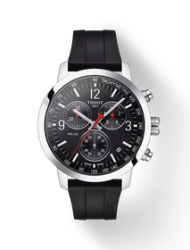 Front view of the watch Tissot PRC 200 43mm with shadow