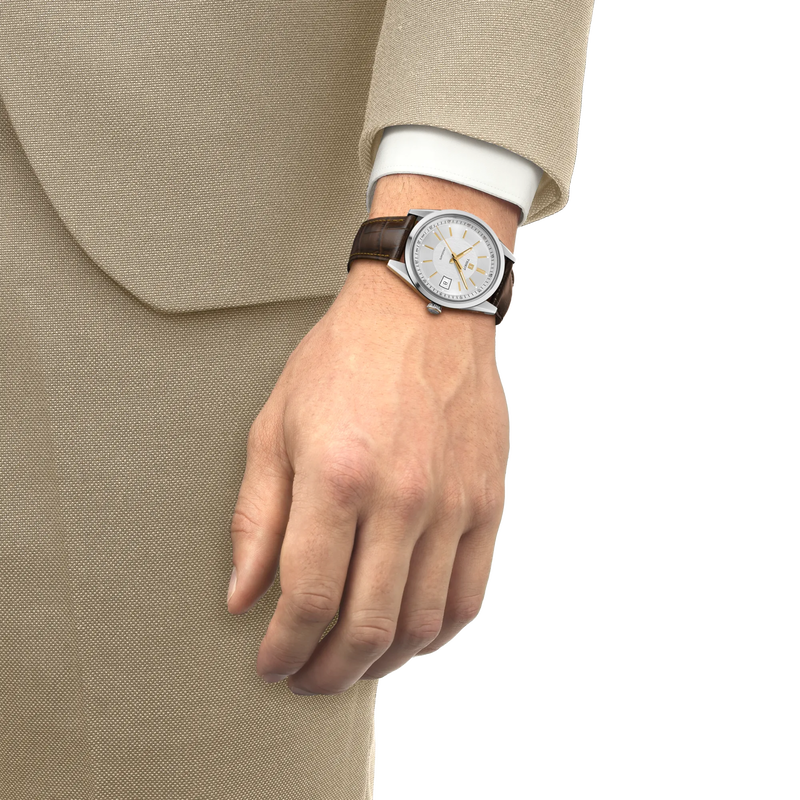 腕時計TISSOT ヴィソデート 39mm の手首シミュレーション