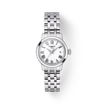 Front view of the watch Tissot Classic Dream 28mm with shadow