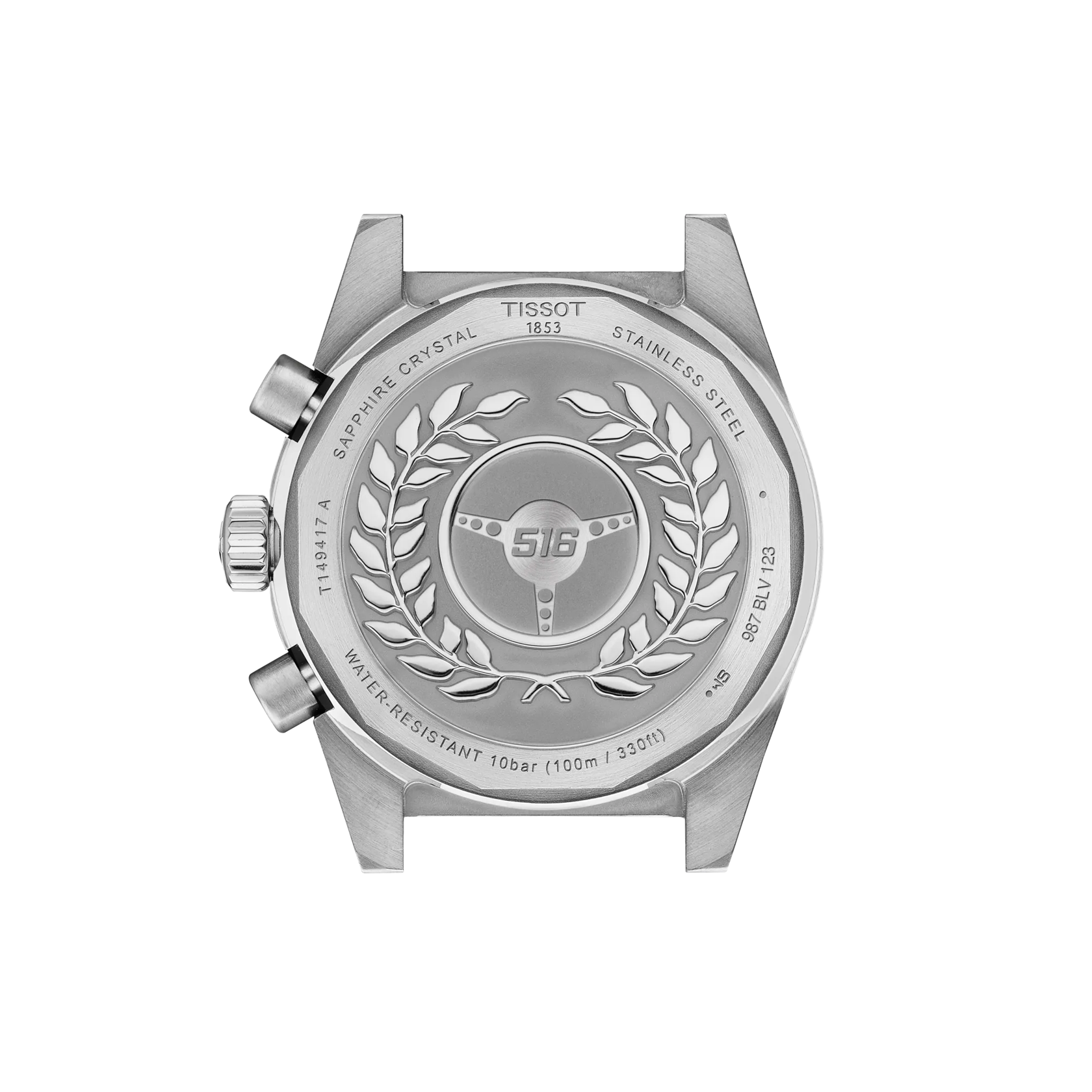 Back view of the watch case Tissot PR516 40mm