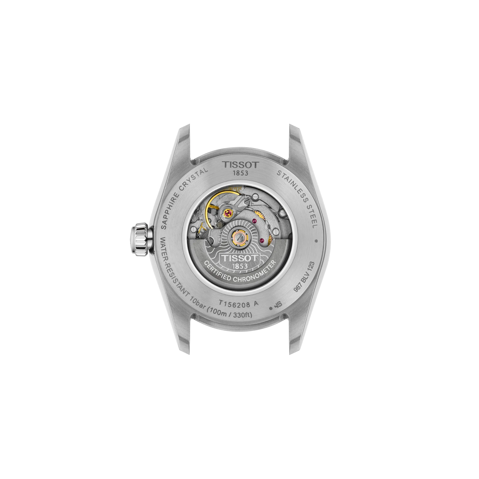 Back view of the watch case Tissot Ballade 30mm