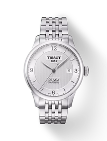 Front view of the watch Tissot Le Locle Automatic COSC with shadow
