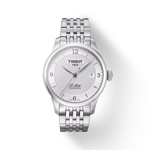 Front view of the watch Tissot Le Locle Automatic COSC with shadow