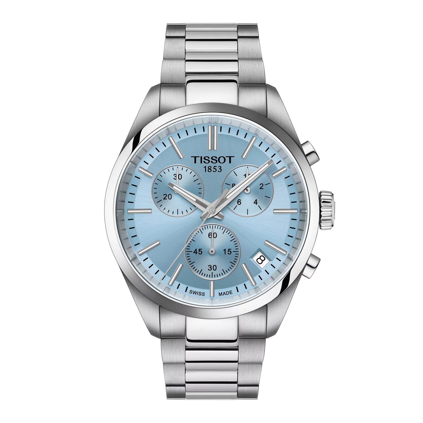 Front view of the watch Tissot PR 100 40mm