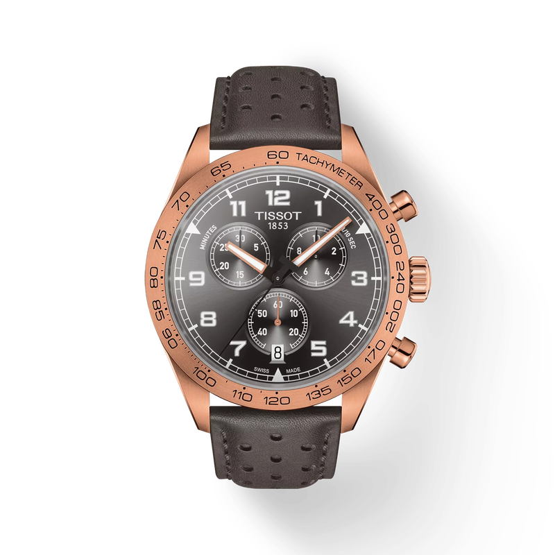 vista frontale dellorologio {0} con ombra