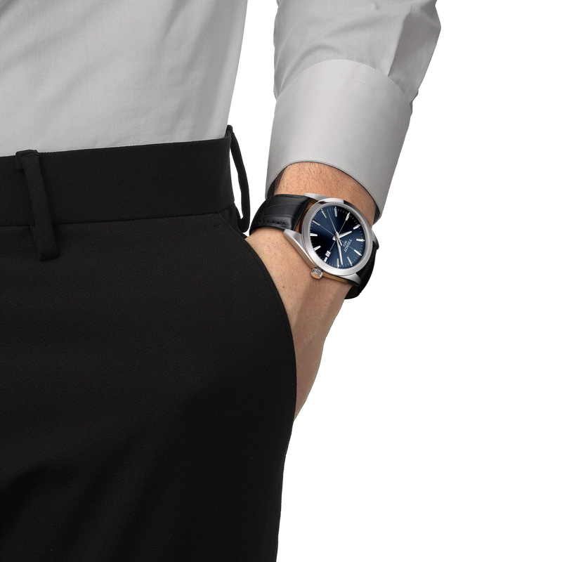 Simulation of the watch Tissot Gentleman on a wrist