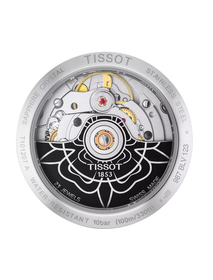 R&uuml;ckansicht des Geh&auml;uses der Uhr Tissot PR 100 Powermatic 80 Lady