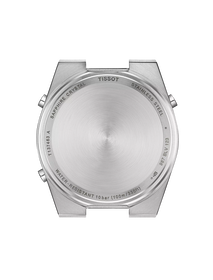 Back view of the watch case Tissot PRX Digital