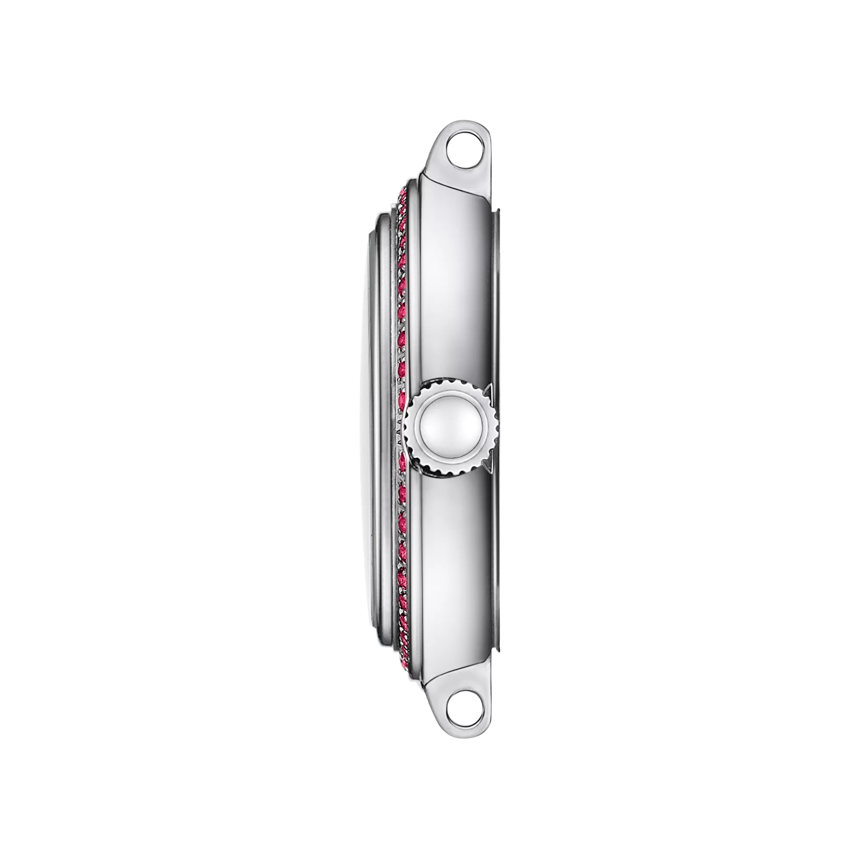 Profile view of the watch case Tissot Bellissima Small Lady