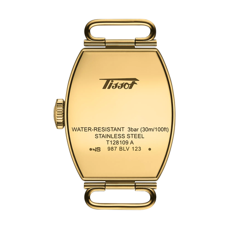 Back view of the watch case Tissot Heritage Porto Small lady
