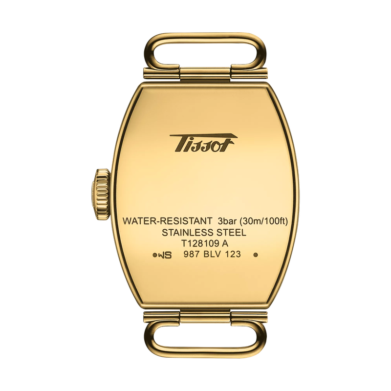Back view of the watch case Tissot Heritage Porto Small lady