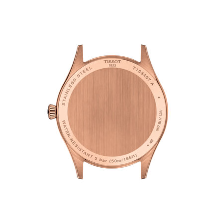 Vue arri&egrave;re du bo&icirc;tier de la montre Tissot Classic Dream 40mm