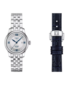 Front view of the watch Tissot Le Locle 20th Anniversary 29mm with additional bracelet