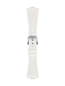 Front view of Tissot PRX 40mm Beyaz Kau&ccedil;uk Kayış