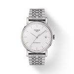 Front view of the watch Tissot Everytime Swissmatic 40mm with shadow