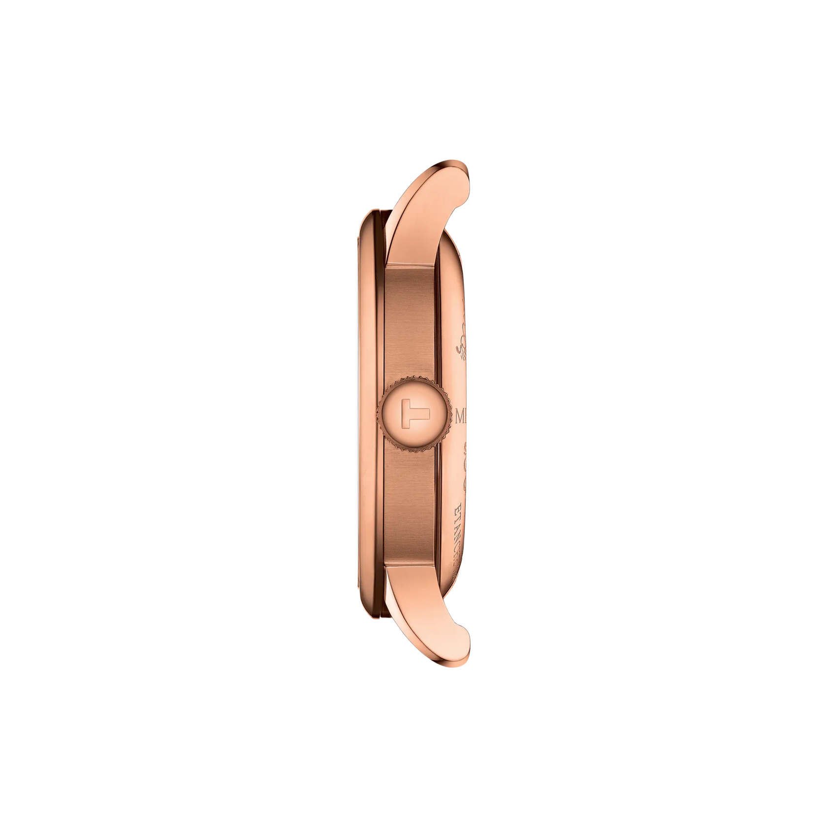 Profile view of the watch case Tissot Le Locle 39.3mm