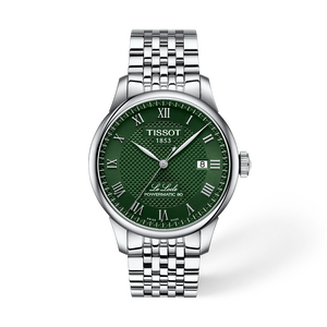 Front view of the watch Tissot Le Locle 39.3mm with shadow