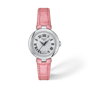 Front view of the watch Tissot Bellissima 26mm with shadow