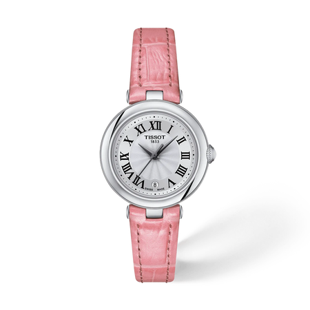 Front view of the watch Tissot Bellissima 26mm with shadow