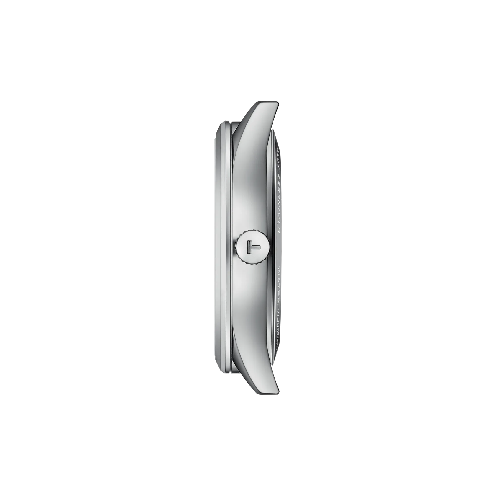 Vue de profil du boîtier de la montre Tissot Classic Dream 40mm