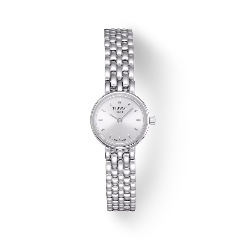 그림자가 있는 티쏘 러블리 시계의 전면 보기