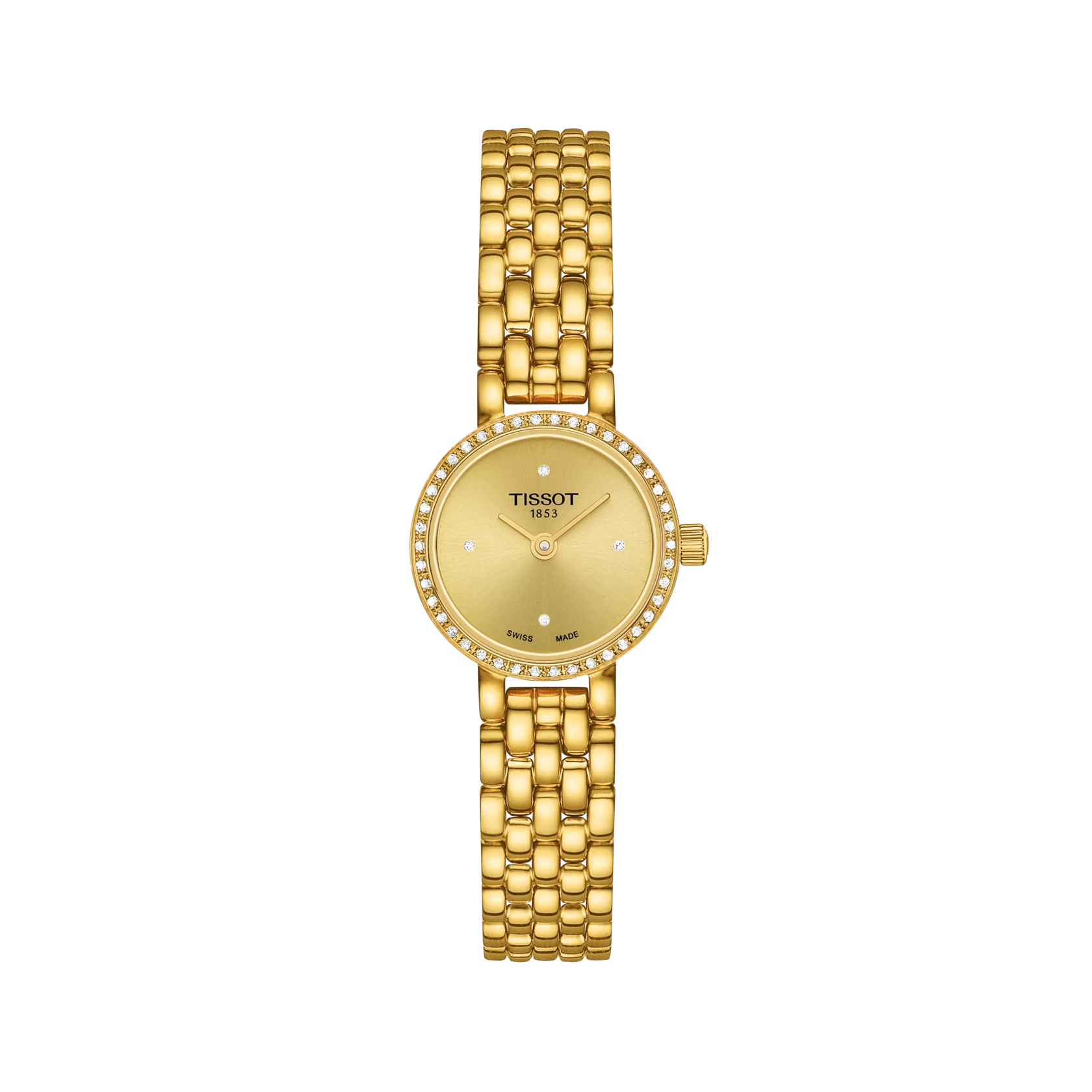 Front view of the watch Tissot Lovely Round 19.5mm