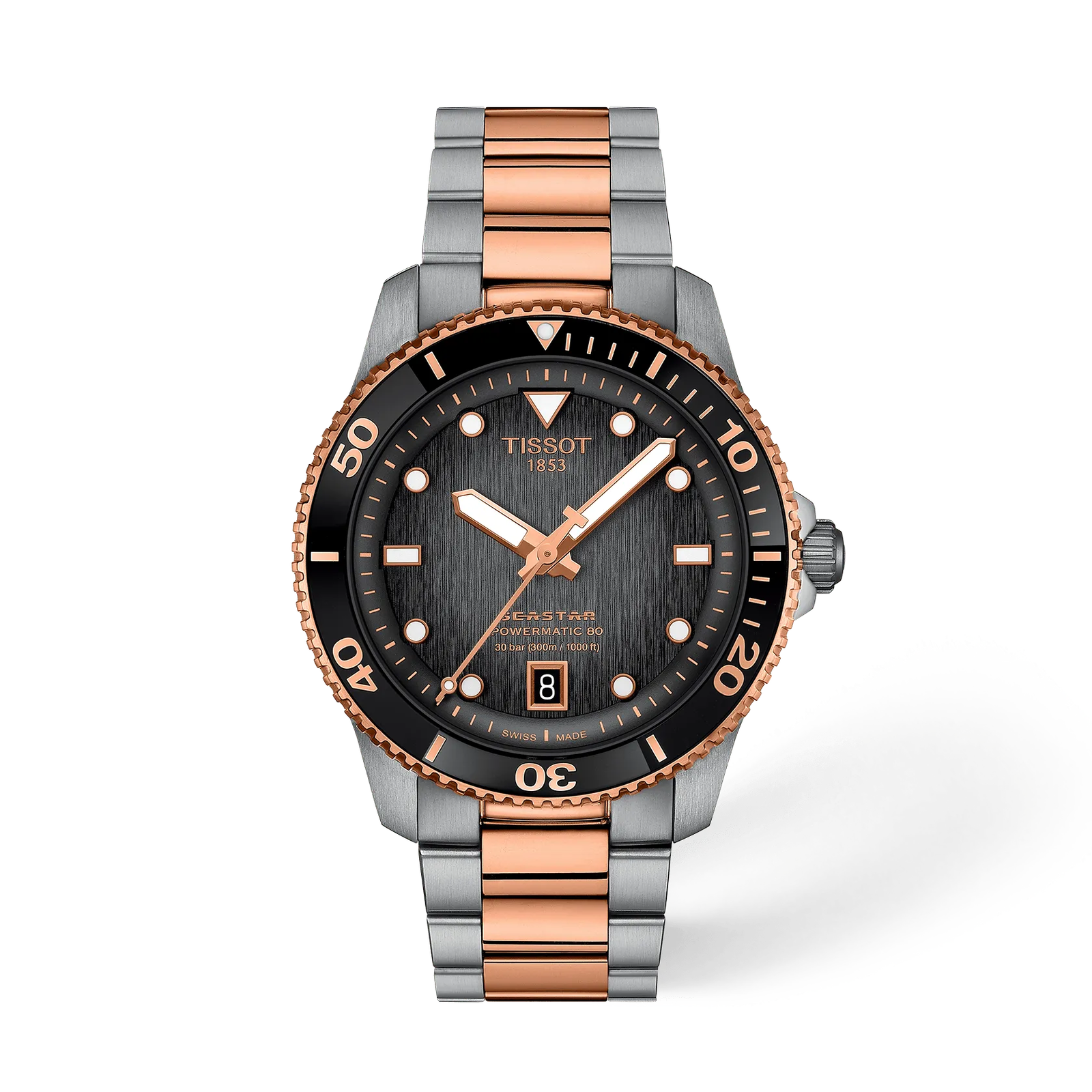 Graded grey-black