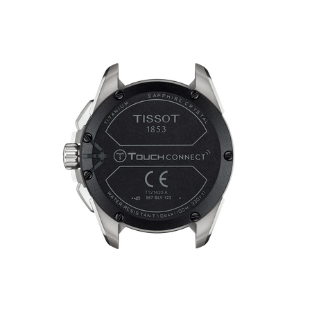 Back view of the watch case Tissot T-Touch Connect Solar 47.5mm