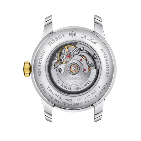 Back view of the watch case Tissot Le Locle 29mm