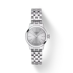 Front view of the watch Tissot Classic Dream 28mm with shadow