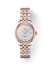 มุมมองด้านหน้าของนาฬิกา Tissot Le Locle 29mm พร้อมเงา