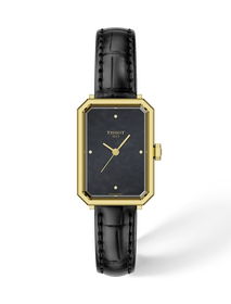 Vista frontal del reloj Tissot SRV 30mm con sombra