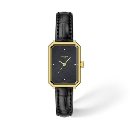 Front view of the watch Tissot SRV 30mm with shadow