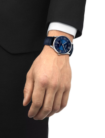 การจำลองนาฬิกา Tissot Chemin des Tourelles Powermatic 80 บนข้อมือ