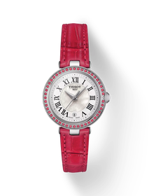 Front view of the watch Tissot Bellissima Small Lady with shadow