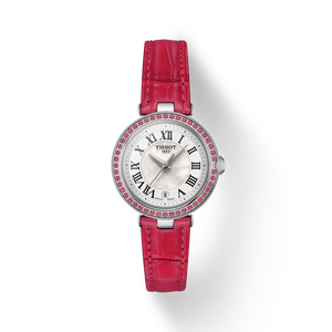Front view of the watch Tissot Bellissima Small Lady with shadow